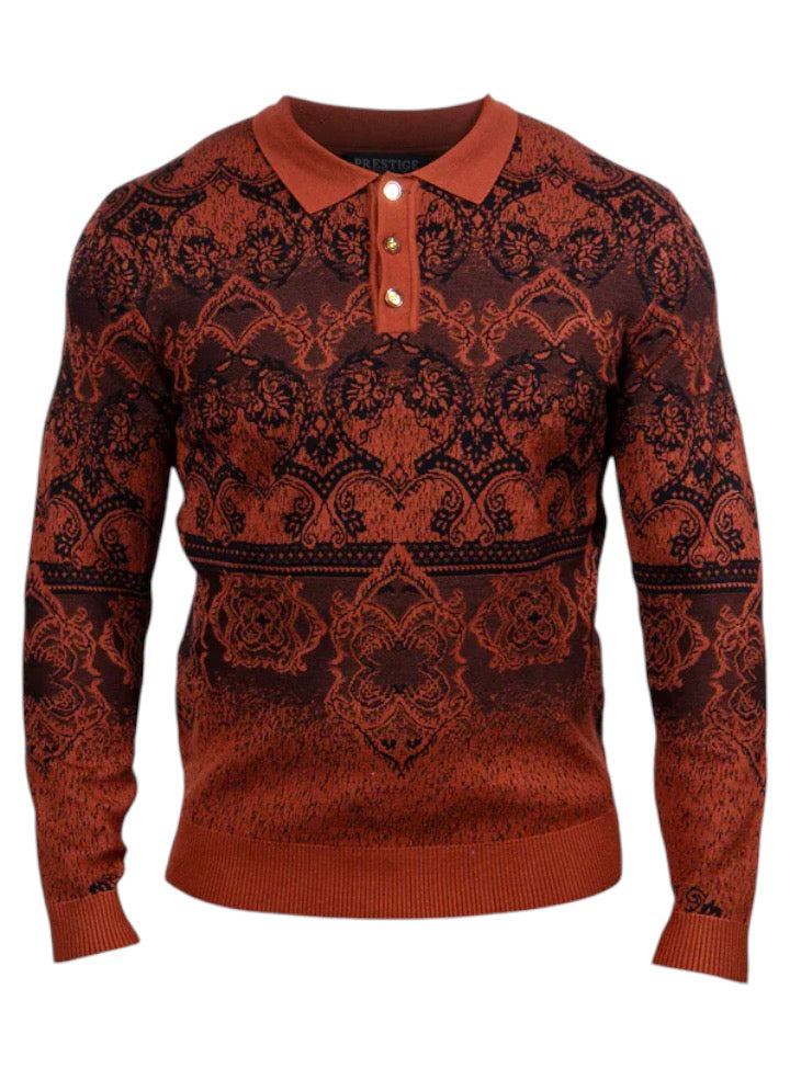 Prestige SW 222 Long Sleeve Polo Sweater main image 1
