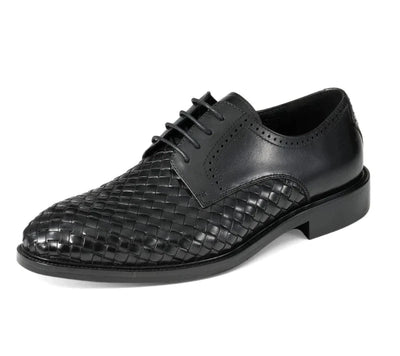 Asher Green Men's Black Fashion Style Lace-Up Dress Shoe Style No: AG2177 - Design Menswear