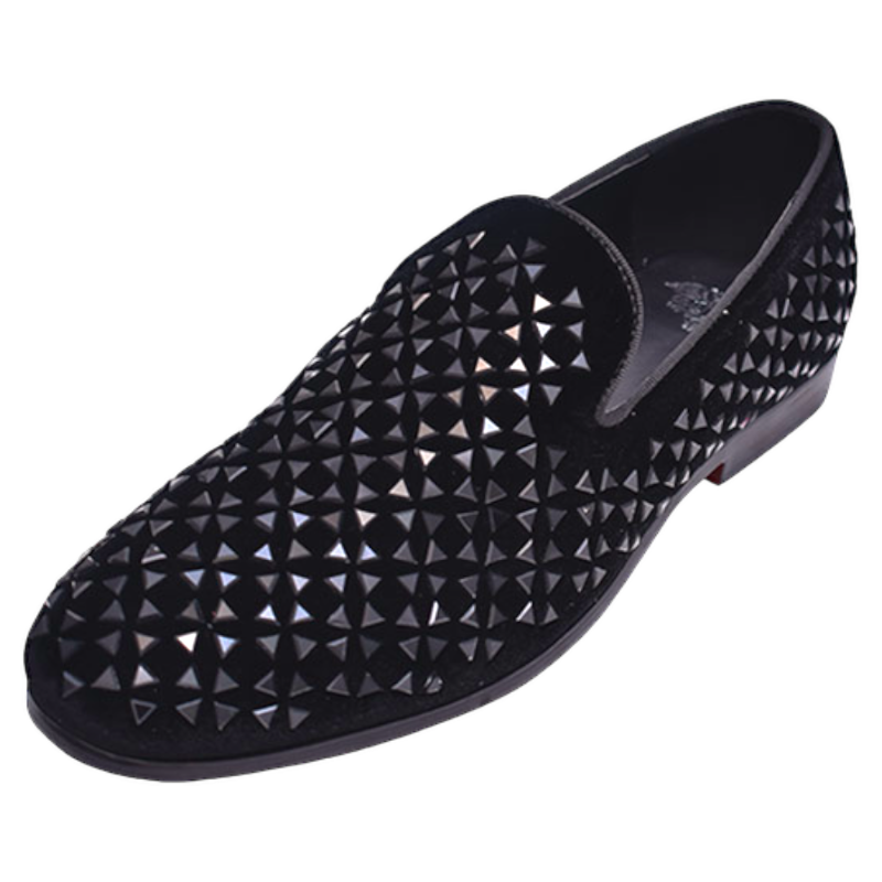 Black Glitter Velvet Men's Fancy Loafer Shoes Slip-On style no-8897 DESIGN MENSWEAR Black Glitter Velvet Men's Fancy Loafer Shoes Slip-On style no-8897 DESIGN MENSWEAR