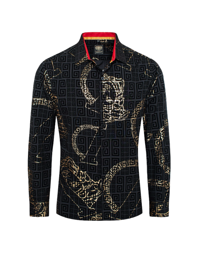 Black Gold Casual Long Sleeve Shirt 43547