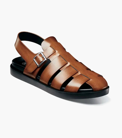 Cognac Men's Sandals Montego Slingback Buckle Sandals Style No: 25659-221