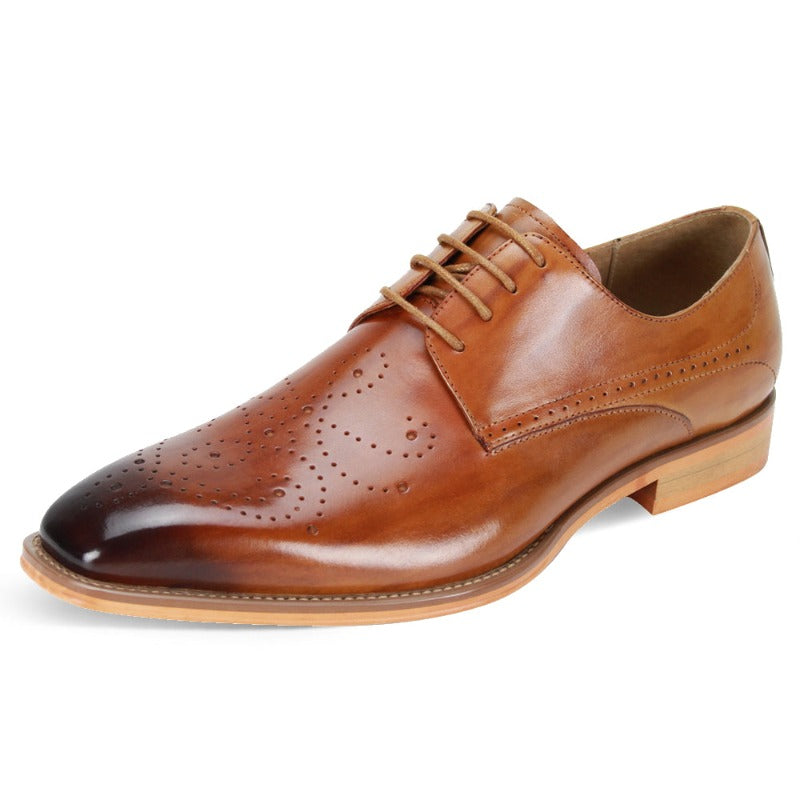 giovanni men's leather dress shoe Giovanni White Leather Dress Shoes Mens Italian Style Oxford Terence