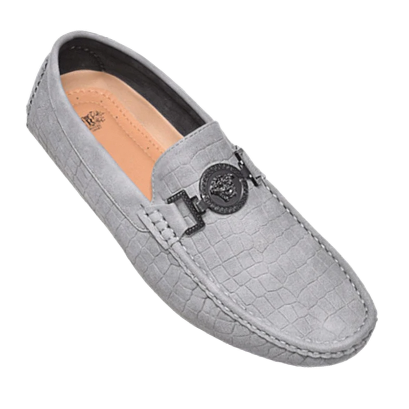 Royal shoes grey loafer men&