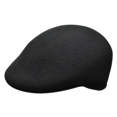 Bruno Capelo Men's Black Wool Cap 100% Wool Casual Hat