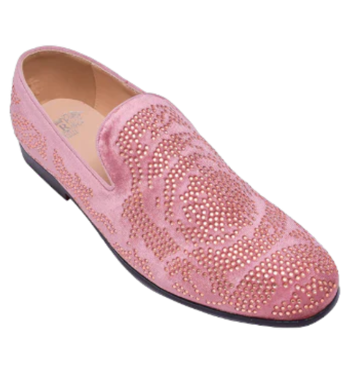 slim fit dress slacks Royal Rhinestone Loafers​ | Sparkly Flair main image 1