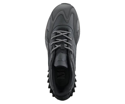Men's Black Leather casual Lace-Up Fashion Design Sneakers