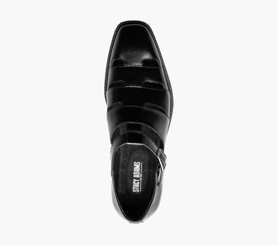 Men's Black Summer Leather Sandals Calderon Closed Toe Style No:25599-001