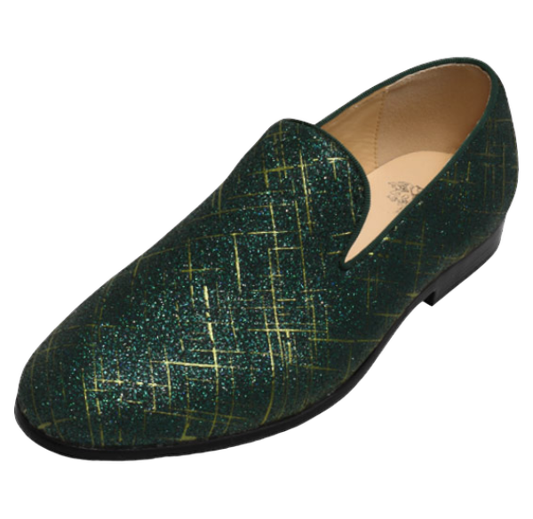 Green Men's Shoes Fashion Design Slip-On Loafer By Royal Shoes DESIGN MENSWEAR Green Men's Shoes Fashion Design Slip-On Loafer By Royal Shoes DESIGN MENSWEAR