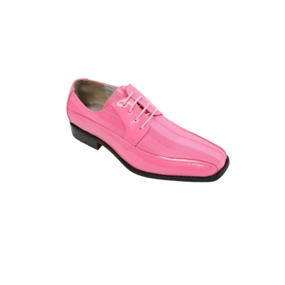 Pink Patent Leather Viotti Men's Shoes Classic Formal Wear Style No-179