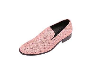 Pink Men's Luxury Style Slip-On Loafer Style Sarlo Pink