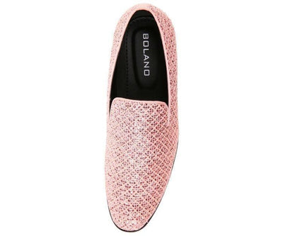 Pink Men's Luxury Style Slip-On Loafer Style Sarlo Pink