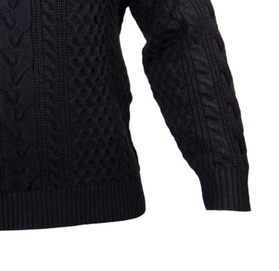 Prestige black men's turtleneck sweaters light blend pullover regular fit