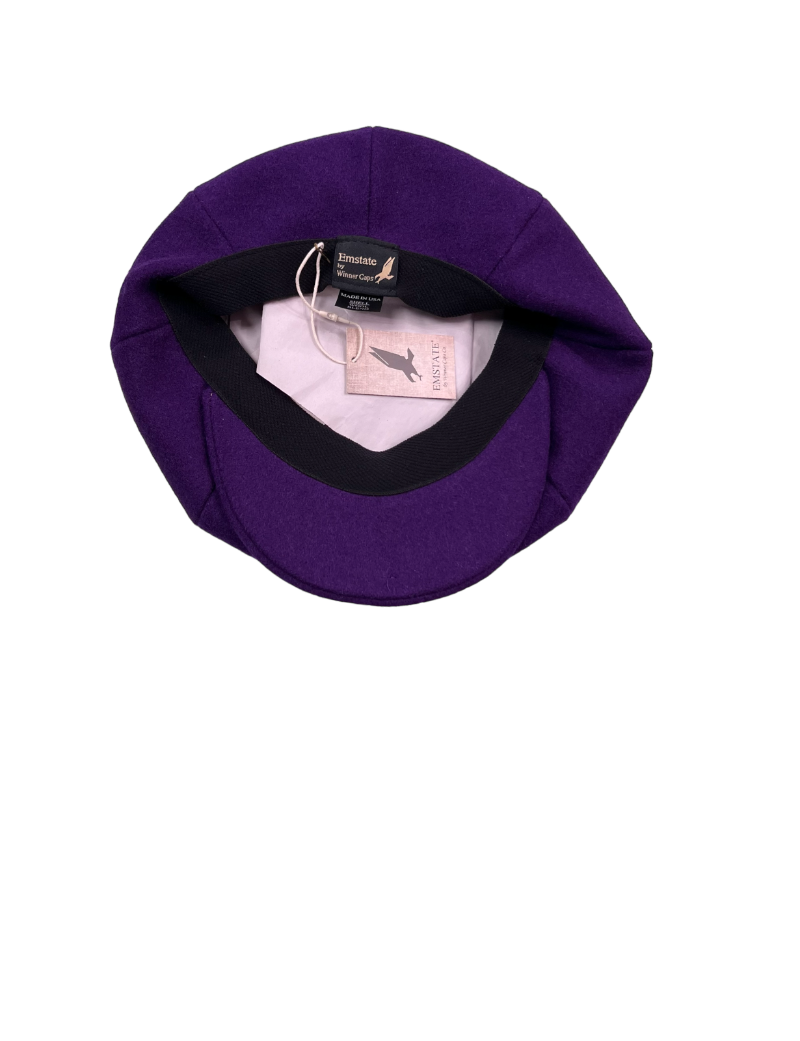 Purple Men’s Apple Hat 100% Wool Men&