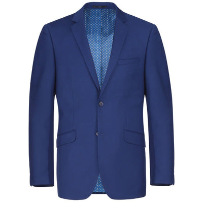 RENOIR Royal Blue men's 2 piece slim fit suit single breasted notch lapel