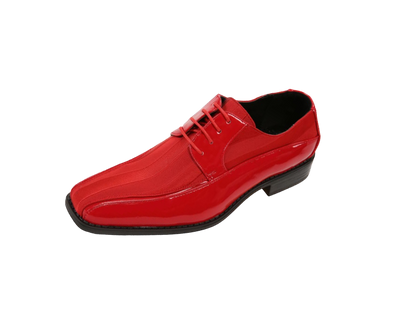 Red Patent Leather Viotti Men's Shoes Classic Formal Wear Style No-179 - Design Menswear