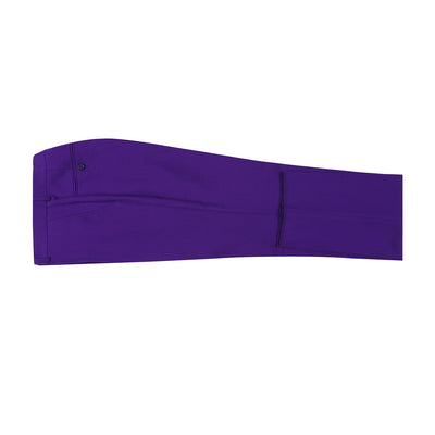 Renoir Purple Men's Slim-Fit Suit Single Breasted Flat Front Pants