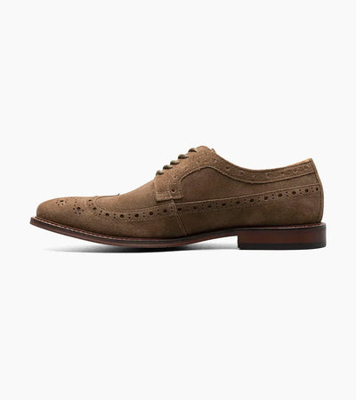 Stacy Adams Blue Men's Wingtip Oxford Lace-Up Casual suede Leather Shoes