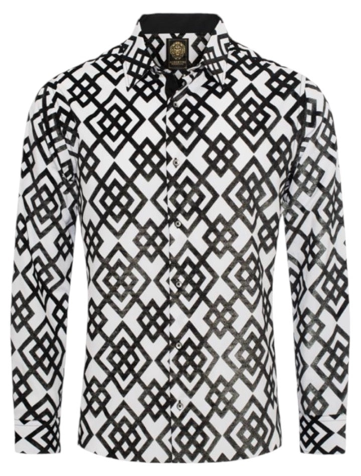 chinese dress ladies Barry. Wang Turquoise Dress Shirt Solid Collar Satin Long Sleeve Butto main image 1