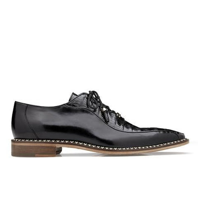 Belvedere Black Men's Dress Shoes Genuine Alligator Leather - Design Menswear