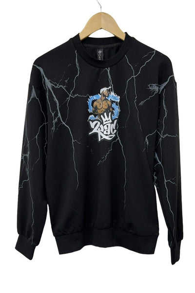 Black 2pac Men's Graphic Fleece Long Sleeves Sweatshirt Crewneck Regular Fit - Design Menswear