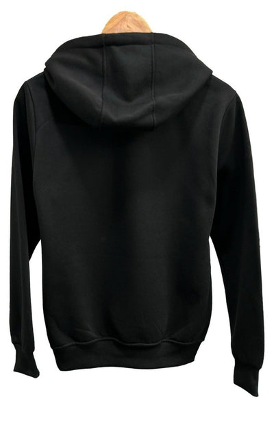 Men's Black Graphic Hoodies Long Sleeves Heavy Blend Tailored Recreation - Design Menswear