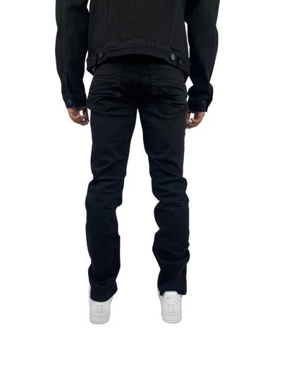 Men's Black Slim-fit Stretch Jeans Blind Trust Denim - Design Menswear