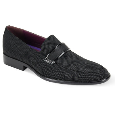 Men's Black Slip On Fashion Style Dress Shoes - Design Menswear