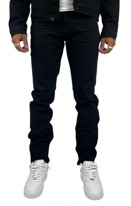 Access Apparel Men's Black Slim-Fit Jeans Blind Trust Denim