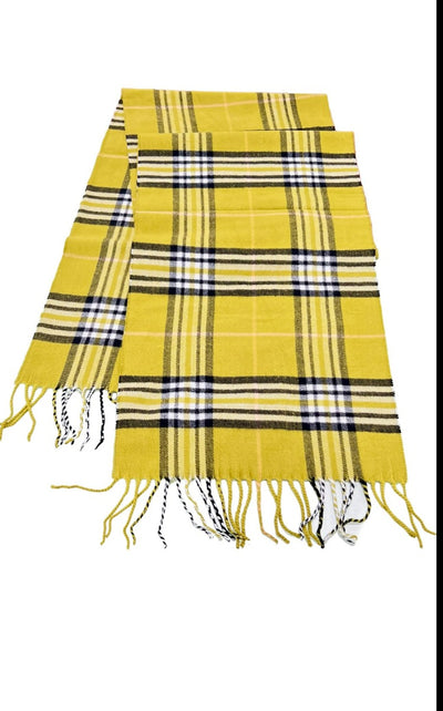 Men's new style gold fashion plaid scarf - Design Menswear