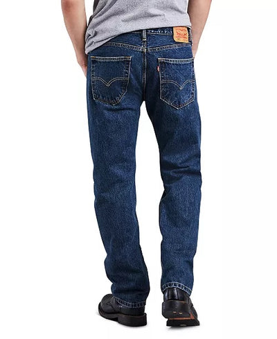 levi's 505 Blue Mens Jeans Regular Fit Jeans - Design Menswear