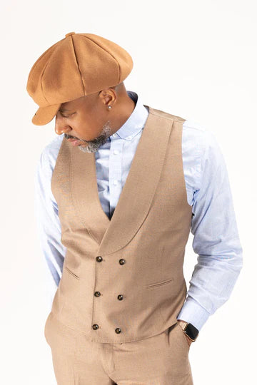 Men's Black Apple Hat 100% Wool - Design Menswear