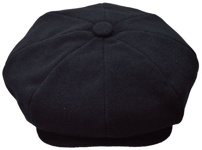 Men's Black Apple Hat 100% Wool - Design Menswear