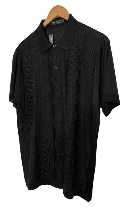 Men's Black Polo T-Shirt Fashion Design Short sleeve - Design Menswear