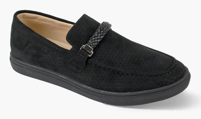 Men's Casual Shoes - Black Loafers Men Slip on Shoes - Men's Suede Shoes Men's Slippers - Design Menswear