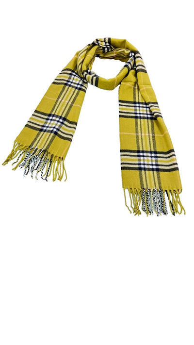 Men's new style gold fashion plaid scarf - Design Menswear