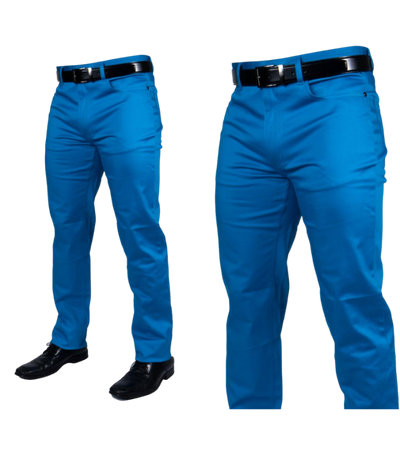 Men's Prestige Royal Blue Classic Fit Jeans - Design Menswear