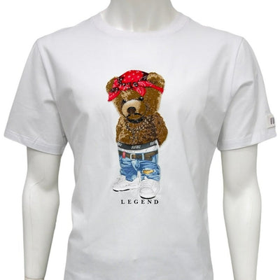 White bear printed men's graphic tees - Design Menswear