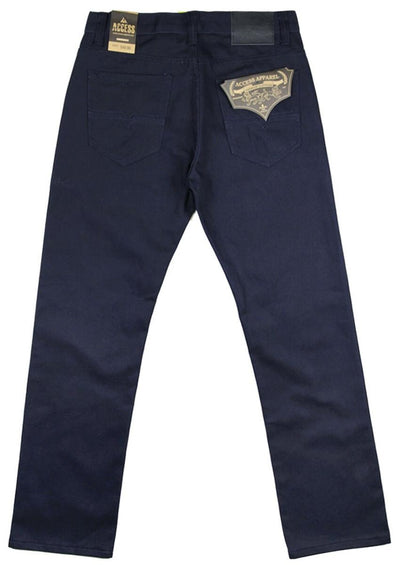 Navy blue men's loose fit jeans access apparel - Design Menswear