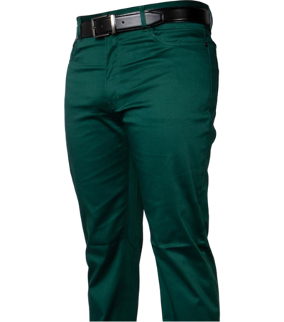 Prestige Green Men's Jeans Classic Fit Stretch Material - Design Menswear
