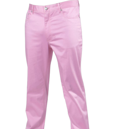 Pink Men's Jeans Classic Fit Stretch Material By Prestige - Design Menswear
