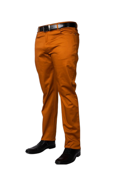 Orange Prestige Men's Classic Fit Jeans Stretch Material - Design Menswear