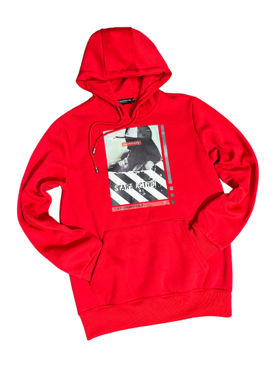 Tailored Recreation Red Men's Graphic Hoodies - Design Menswear