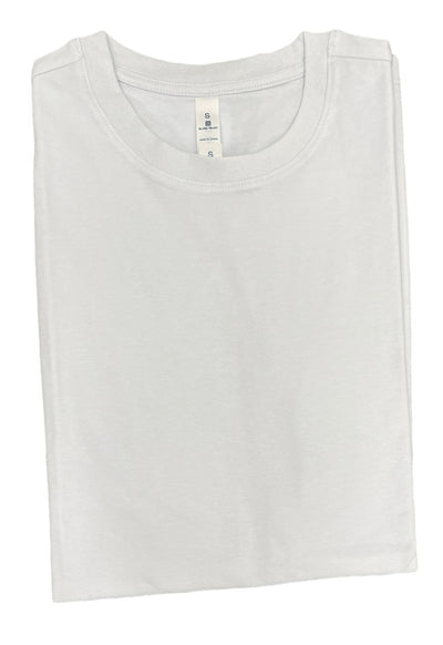 Solid White Men's Crewneck Tees 100% Cotton T-Shirt - Design Menswear
