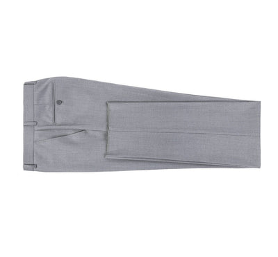 Renoir Gray Slim Fit Dress Pants Flat Front - Design Menswear