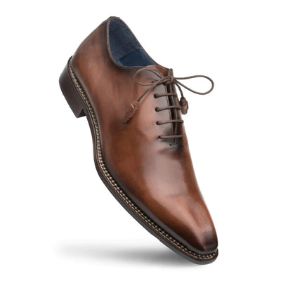 Mezlan Brown Lace Up Men's Dress Shoes Enterprise Genuine Leather - Design Menswear