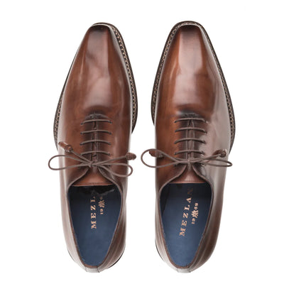 Mezlan Brown Lace Up Men's Dress Shoes Enterprise Genuine Leather - Design Menswear