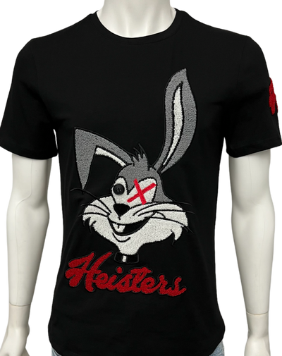 Bugs Bunny Men's Black and Gray Graphic Tees 100% Cotton - Design Menswear