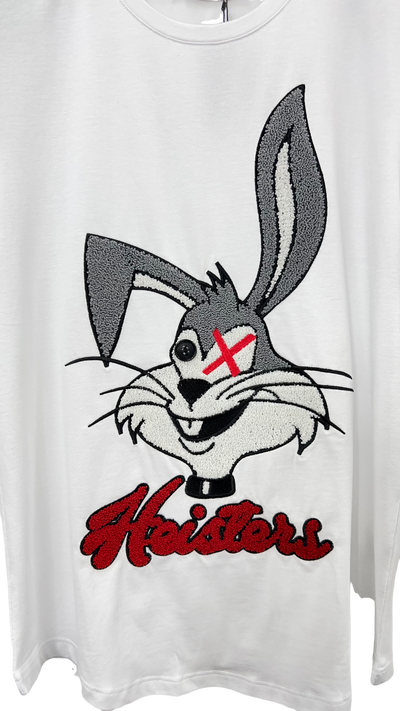Men's Bugs Bunny White Graphic Tees 100% Cotton T-shirt - Design Menswear