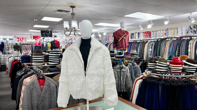 Men's Fur Coat genuine Rabbit Fur Men's White Fur Coat - Design Menswear