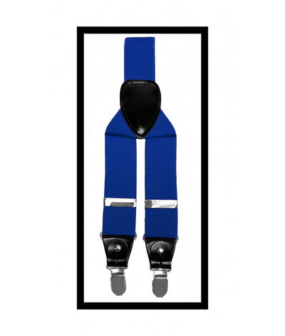 Royal Blue Men's Convertible Suspenders - Design Menswear
